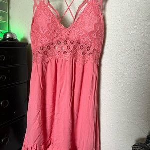 Lace bralette dress